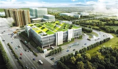郭公庄公交立体停车楼示意图。 北京公交集团供图